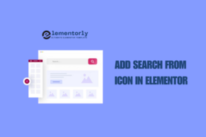 add search from icon in elementor