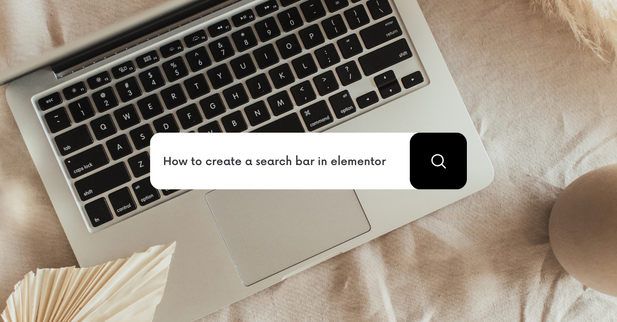 how to create a search bar in elementor