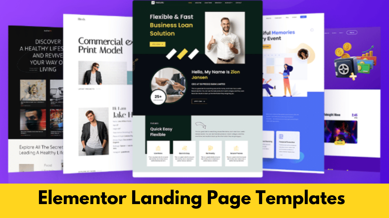 elementor landing page templates